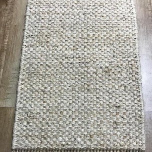 Ръчно тъкан килим  FHF-223, Бежов, 80 х 150 см | цена за 1бр