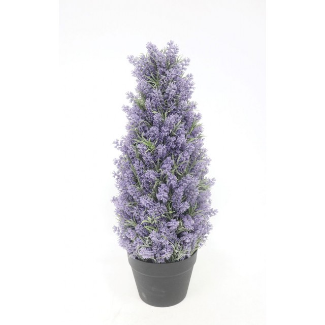 Изкуствено лавандулово цвете My Garden в пластмасова саксия, Лилав/Зелен | цена за 1бр