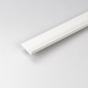 PVC J профил Arcansas 100 х 2.5 х 2.3 см, Бял | цена за 1бр