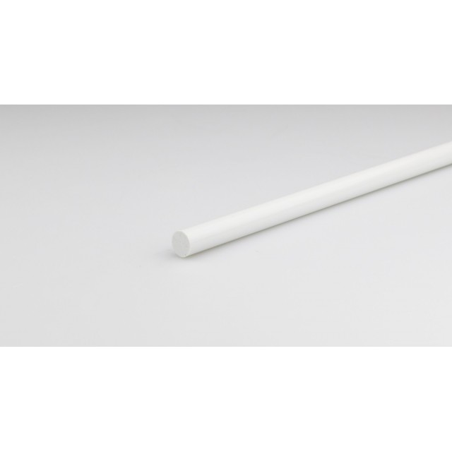 PVC кръгъл профил Arcansas, 100 х 1.6 см, Бял | цена за 1бр