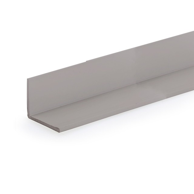 PVC ъглов профил Arcansas, 100 x 2 x 2 см, Сив сатен | цена за 1бр