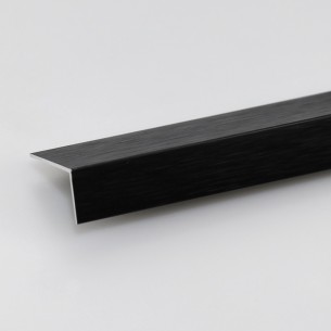 Алуминиев ъглов профил Arcansas 100 x 3 x 3 см, Черен | цена за 1бр