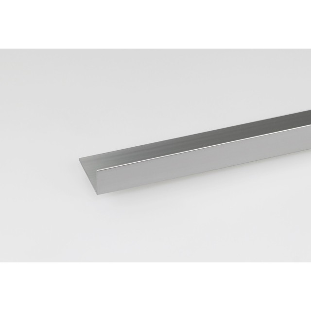 Алуминиев ъглов профил Arcansas 200 x 2 x 1 см, Хромиран  | цена за 1бр