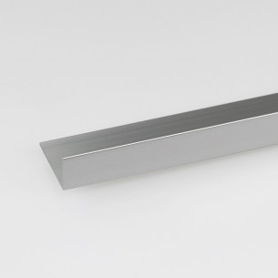 Алуминиев ъглов профил Arcansas 100 x 2 x 1 см, Хромиран  | цена за 1бр