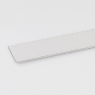 Алуминиев плосък профил Arcansas 100 х 1.5 х 0.2 см, Бял | цена за 1бр