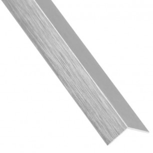 Алуминиев ъглов анодизиран профил Arcansas сребро, 100 x 1 x 1 см | цена за 1бр