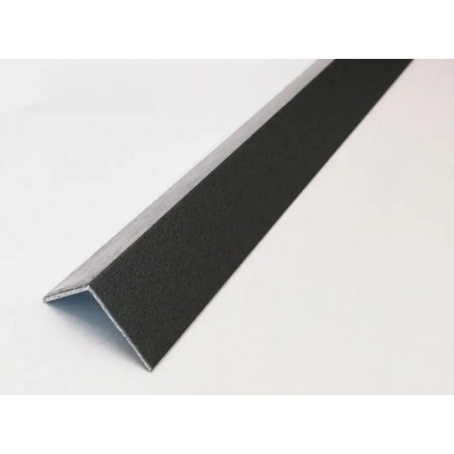 Алуминиев ъглов профил Arcansas 100 x 2 x 2 см,  черен пушек | цена за 1бр