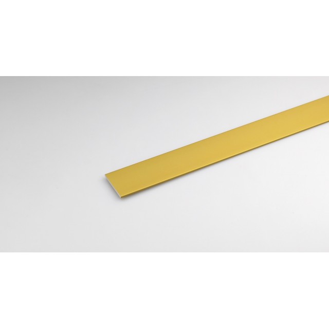 Алуминиев анодизиран плосък профил Arcansas златен мат 100 x 2.5 x 0.2 см | цена за 1бр