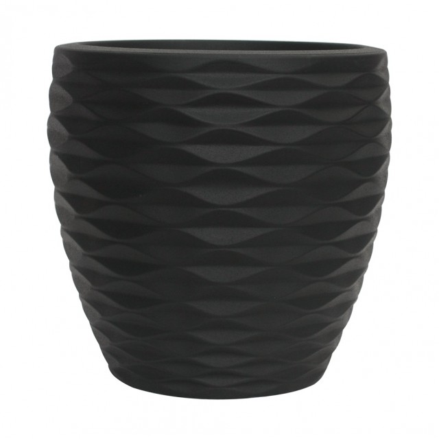 Саксия 34 x 34 x 32.5 см, Черен мат | цена за 1бр