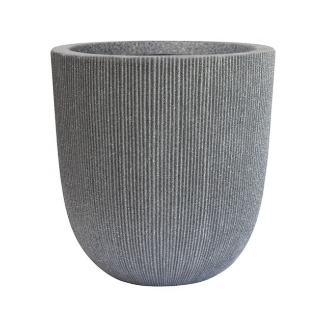 Саксия 37 x 37 x 37.5 см, Средиземноморско сиво | цена за 1бр