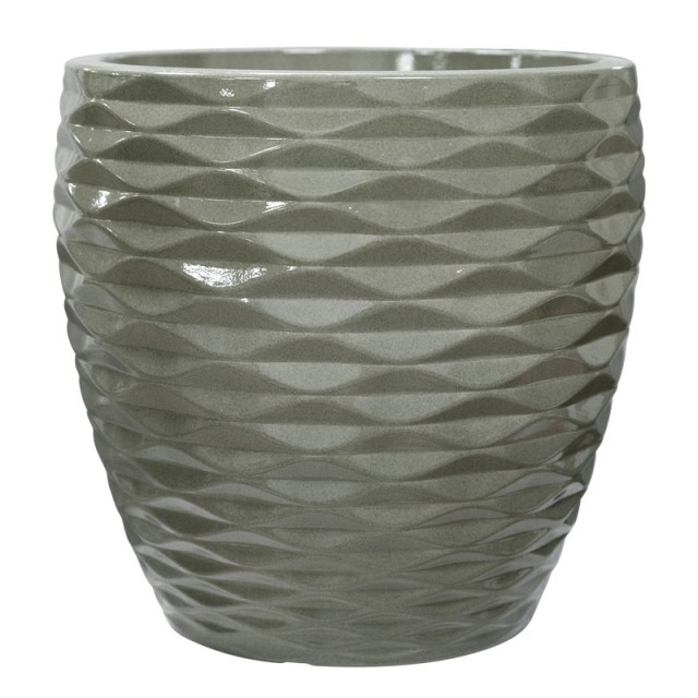 Саксия 34 x 34 x 32.5 см, Тъмно морско зелено | цена за 1бр