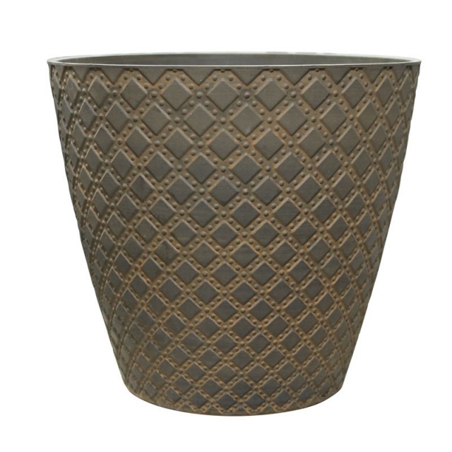 Саксия 35 x 35 x 32.5 см, Орехово кафяво | цена за 1бр