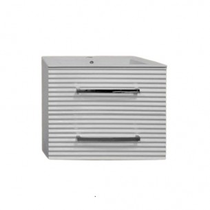 Долен шкаф за баня Макена Сузана с мивка, Бял  | цена за 1бр