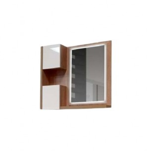 Горен шкаф за баня Макена Орегон с огледало, Бял | цена за 1бр