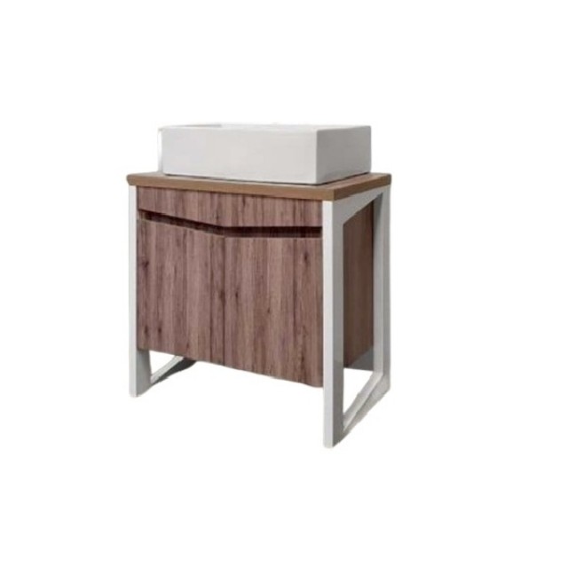 Долен шкаф за баня Макена Пандора с мивка, Бял | цена за 1бр