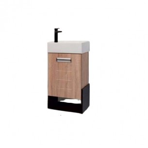 Долен шкаф за баня Макена Помпей с мивка, Бял | цена за 1бр