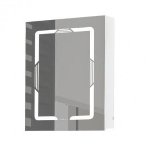 Горен шкаф за баня Макена Сиана с огледало, Бял | цена за 1бр