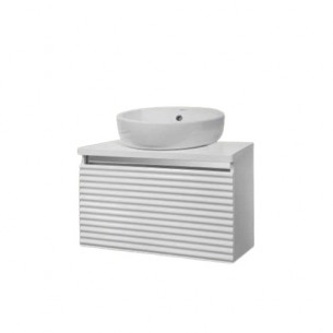 Долен шкаф за баня Макена Нора с мивка, Бял | цена за 1бр