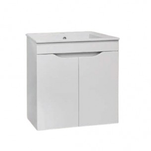 Долен шкаф за баня Макена Хелиос с мивка, Бял | цена за 1бр