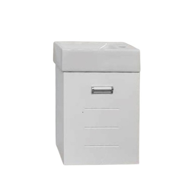 Долен шкаф за баня Макена Кико с мивка, Бял | цена за 1бр