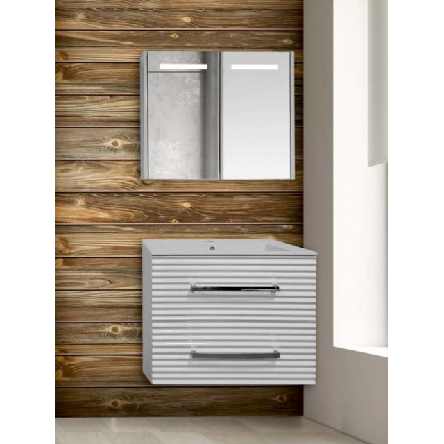 Горен шкаф за баня Макена Сузана с огледало, Цвят L08 | цена за 1бр