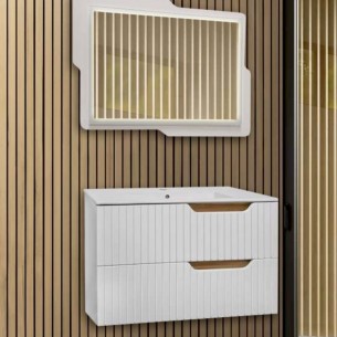 Долен шкаф за баня Макена Руби с мивка, Цвят M15 | цена за 1бр