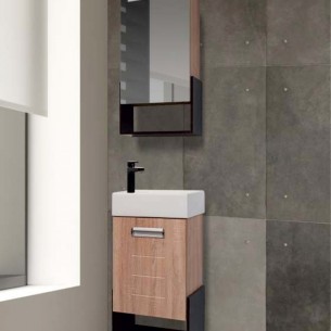 Горен шкаф за баня Макена Помпей с огледало, Цвят M11 | цена за 1бр