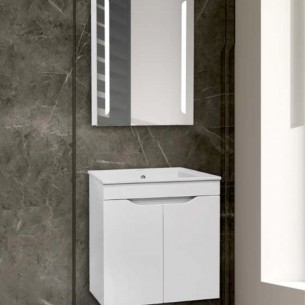 Долен шкаф за баня Макена Хелиос с мивка, Цвят M01 | цена за 1бр
