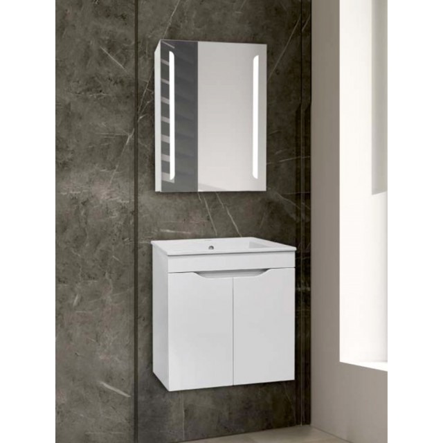 Горен шкаф за баня Макена Хелиос с огледало, Цвят M02 | цена за 1бр