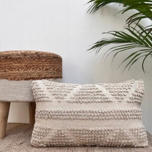 Ръчно тъкана възглавница FHF-CU-2024-15 с пълнеж, 100% памук, Вакуумно опакована | цена за 1бр