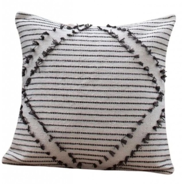 Ръчно тъкана възглавница FHF-CU-2024-16 с пълнеж, 100% памук, Вакуумно опакована | цена за 1бр