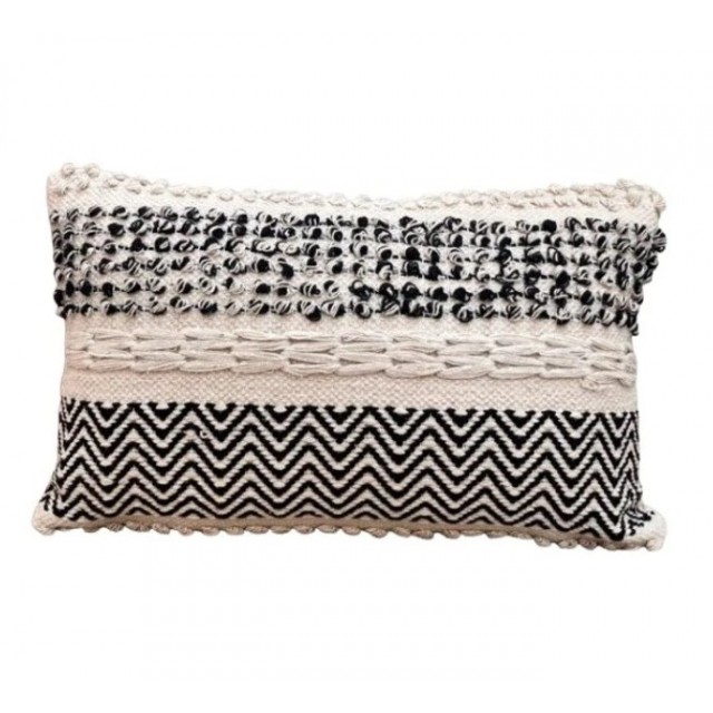 Ръчно тъкана възглавница FHF-CU-2024-33 с пълнеж, 100% памук, Вакуумно опакована | цена за 1бр