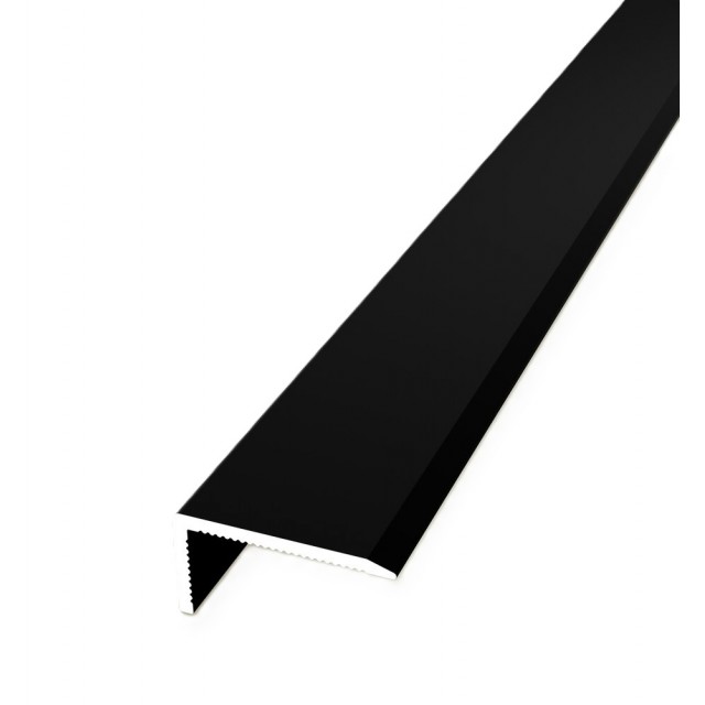 Алуминиев анодизиран ъглов профил Kuberit 401, 1000 х 20 х10 мм, Черен | цена за 1бр