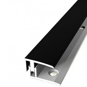 Алуминиев анодизиран завършващ профил Kuberit 557, 1000 х 21 х 12 мм, Черен | цена за 1бр Алуминиев анодизиран завършващ профил Kuberit 557, 1000 х 21 х 12 мм, Черен | цена за 1бр