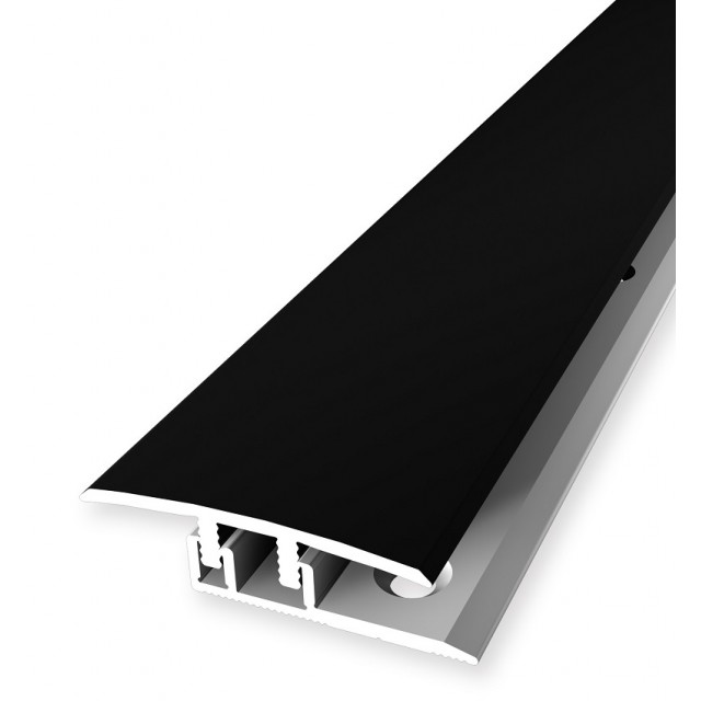 Алуминиев анодизиран преходен профил Kuberit 578 XL, 1000 х 34 х 11 мм, Черен | цена за 1бр