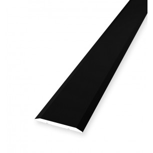 Алуминиев анодизиран преходен профил Kuberit 442, 3000 х 25 х 2 мм, Черен | цена за 1бр