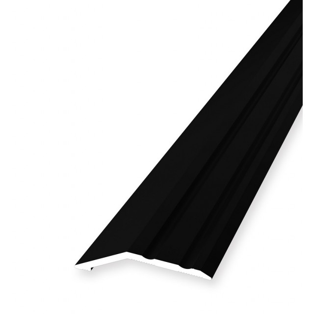 Алуминиев анодизиран преходен профил за денивелация до 8мм Kuberit 244, 2700 х 39 х 8 мм, Черен | цена за 1бр