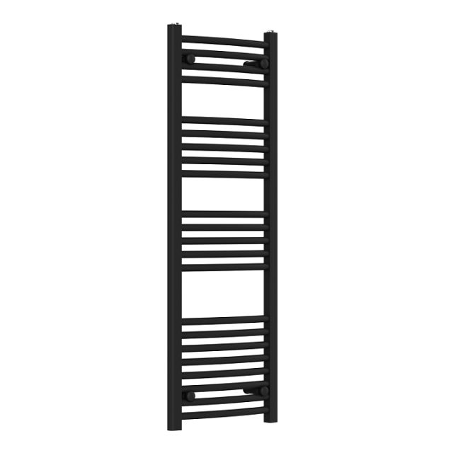 Стоманена лира за баня Cascada Oval 400x1200 мм черен мат △T60 518 W | цена за 1бр