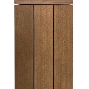 Декинг WPC S140 Bergdeck, Тъмен тик, 220 х 14 х 2.5 см  | цена за 1квм