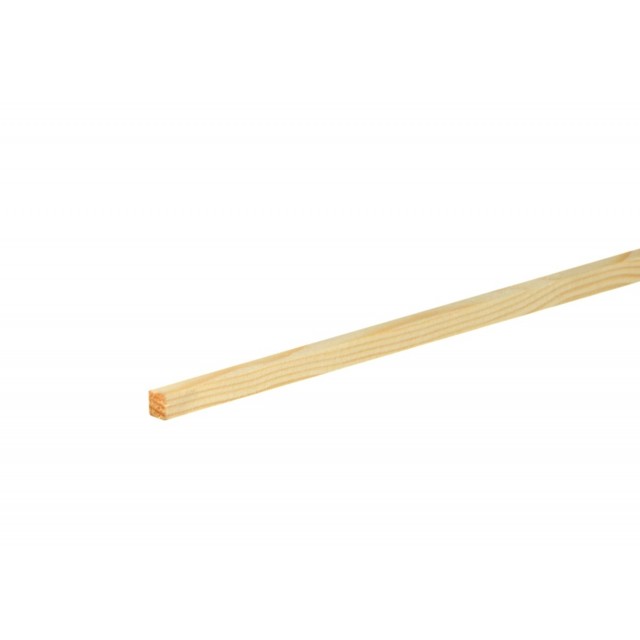 Дървен квадратен профил 5 x 5 мм, Смърч/бор без чепове, 240 см | цена за 1бр