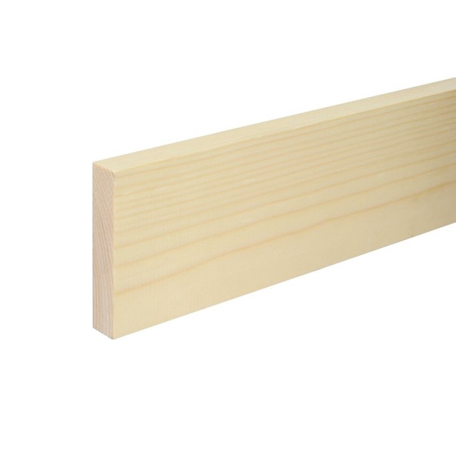 Дървен правоъгълен профил 19 x 96 мм, Смърч/бор без чепове, 240 см | цена за 1бр