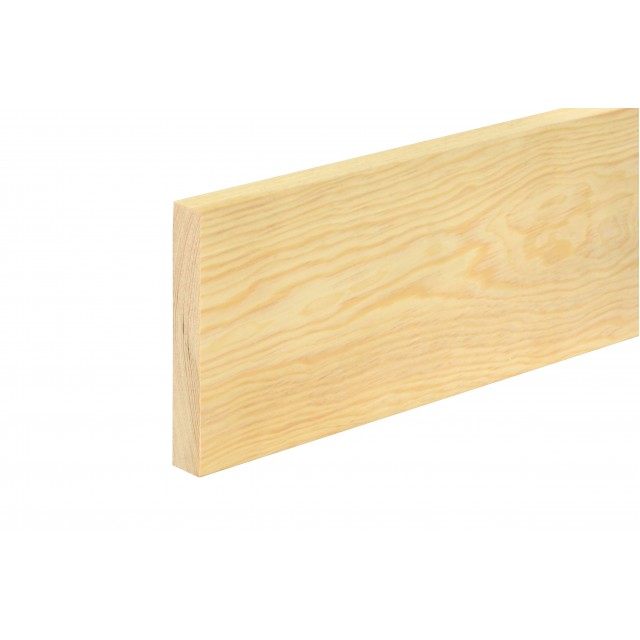 Дървен правоъгълен профил 19 x 120 мм, Смърч/бор без чепове, 240 см | цена за 1бр