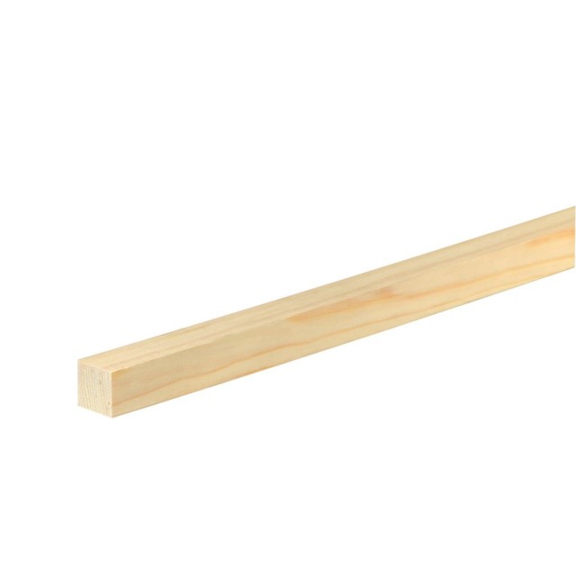 Дървен квадратен профил 23 x 23 мм, Смърч/бор без чепове, 240 см | цена за 1бр