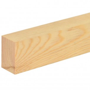 Дървен правоъгълен профил 40 x 60 мм, Смърч/бор без чепове, 240 см | цена за 1бр