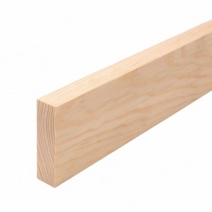 Дървен правоъгълен профил 40 x 80 мм, Смърч/бор без чепове, 240 см | цена за 1бр