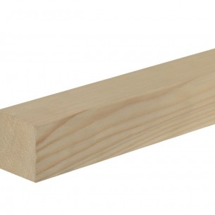 Дървен квадратен профил 46 x 46 мм, Смърч/бор без чепове, 240 см | цена за 1бр