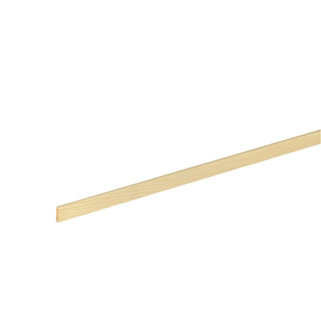Дървен правоъгълен профил 3 x 13 мм, Смърч/бор без чепове, 100 см | цена за 1бр