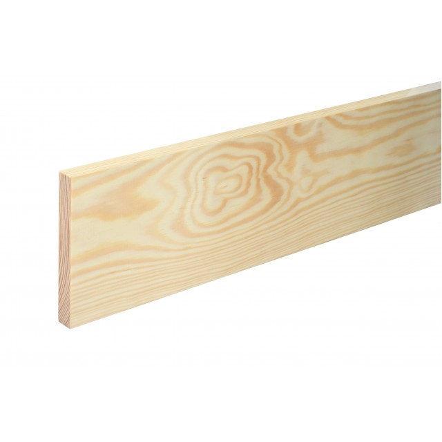 Дървен правоъгълен профил 13 x 96 мм, Смърч/бор без чепове, 100 см | цена за 1бр