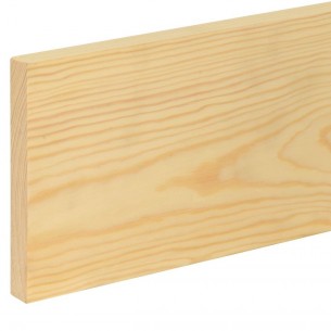 Дървен правоъгълен профил 19 x 146 мм, Смърч/бор без чепове, 100 см | цена за 1бр