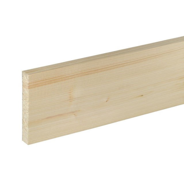 Дървен правоъгълен профил 15 x 96 мм, Смърч/бор необработен, 200 см | цена за 1бр